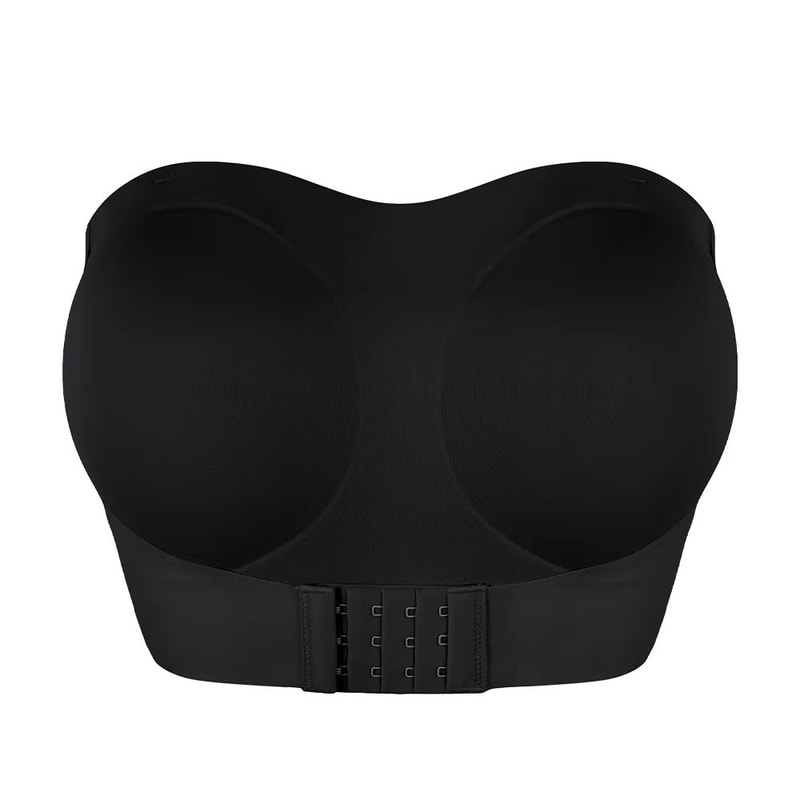 Womens Strapless Padded FrontButton Cross Bandage Bra Smooth Plus Size Lingerie 7