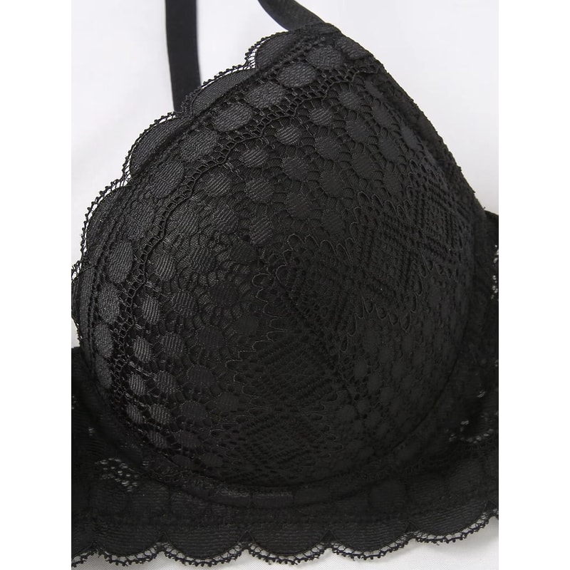 Womens Lace Underwire PushUp Bra Breathable Comfort Support BCD Cup 3