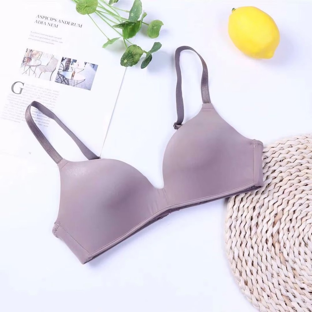 Womens Ice Silk Wireless PushUp Seamless Bra Comfortable Gather Lingerie 9