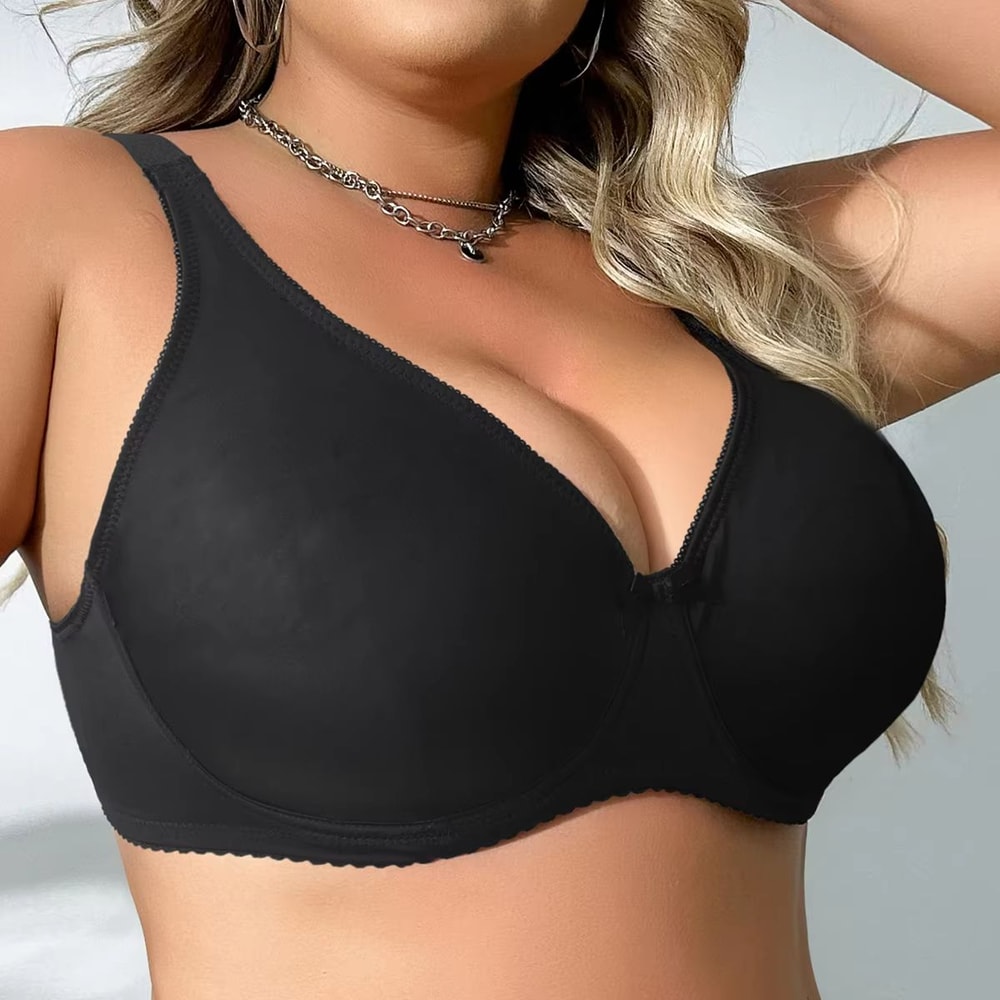 Beauwear Plus Size Underwire Bra For Big Bust Women Unlined Full Support Comfort Bra 0