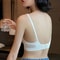 Womens Seamless PushUp Bra With Pads UShape Back Wireless VNeck Lingerie 4