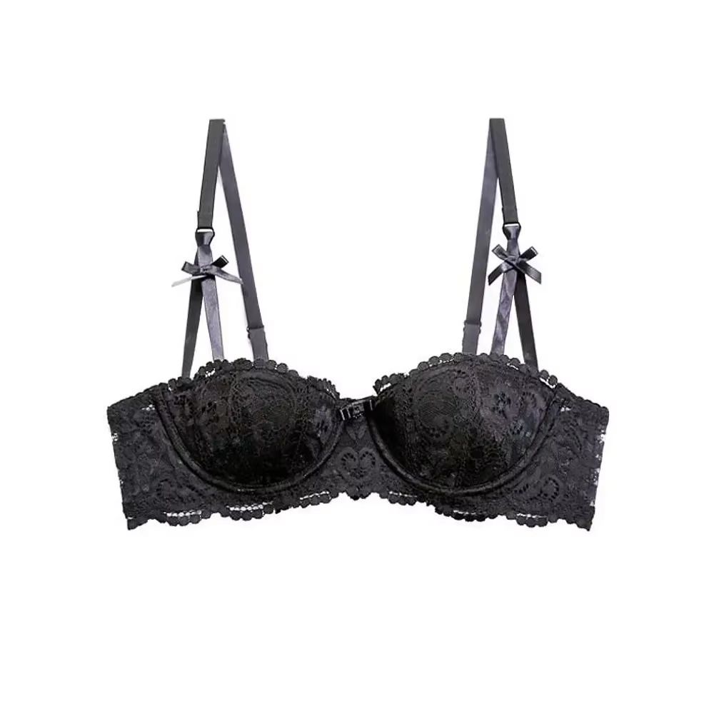 Sexy Lace HalfCup PushUp Bralette For Women With Deep V And Breathable Design 6