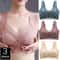 FallSweet Wireless Lace Push Up Bralette Set 3PCS Comfort Fit For Women 0