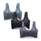 FallSweet Wireless Lace Push Up Bralette Set 3PCS Comfort Fit For Women 11
