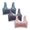 FallSweet Wireless Lace Push Up Bralette Set 3PCS Comfort Fit For Women 2
