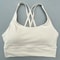 Solid Color Cross Back High Support Workout Bra For Women 3