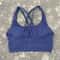 Solid Color Cross Back High Support Workout Bra For Women 9