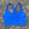 Solid Color Cross Back High Support Workout Bra For Women 11