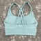 Solid Color Cross Back High Support Workout Bra For Women 14