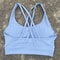 Solid Color Cross Back High Support Workout Bra For Women 15