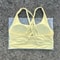 Solid Color Cross Back High Support Workout Bra For Women 19
