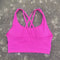 Solid Color Cross Back High Support Workout Bra For Women 7