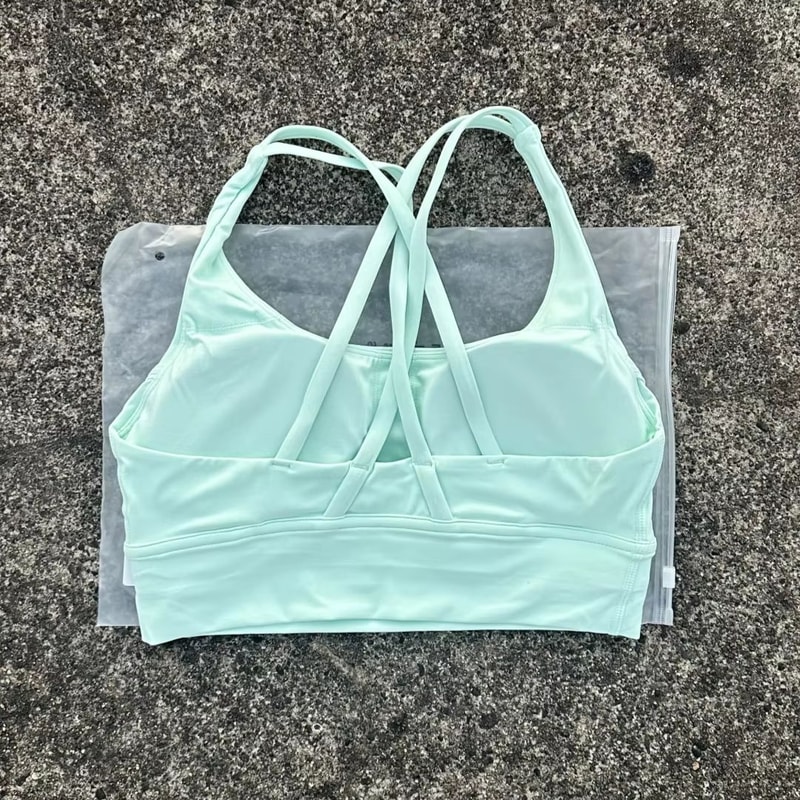 Solid Color Cross Back High Support Workout Bra For Women 20