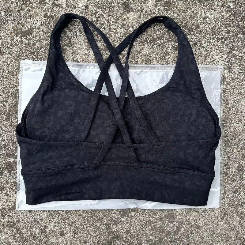 Solid Color Cross Back High Support Workout Bra For Women 22