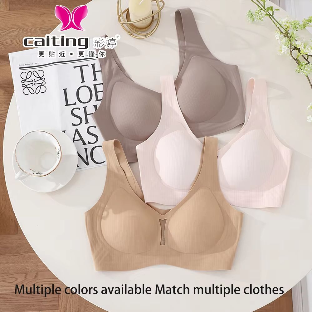 CAITING Nude Seamless Comfort Fit Bra For Women 3