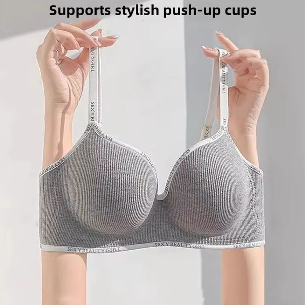 Wireless 236in Thick Push Up Bra For Small Chest Seamless Invisible Fit 4