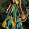Tropical Print VNeck Maxi Dress For Women 5