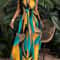 Tropical Print VNeck Maxi Dress For Women 7