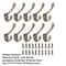 Heavy Duty Wall Mounted Coat Hooks 1020Piece Set Bronze Vintage Rack 4