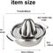 Premium Manual Citrus Juicer Stainless Steel Lemon And Orange Squeezer 1