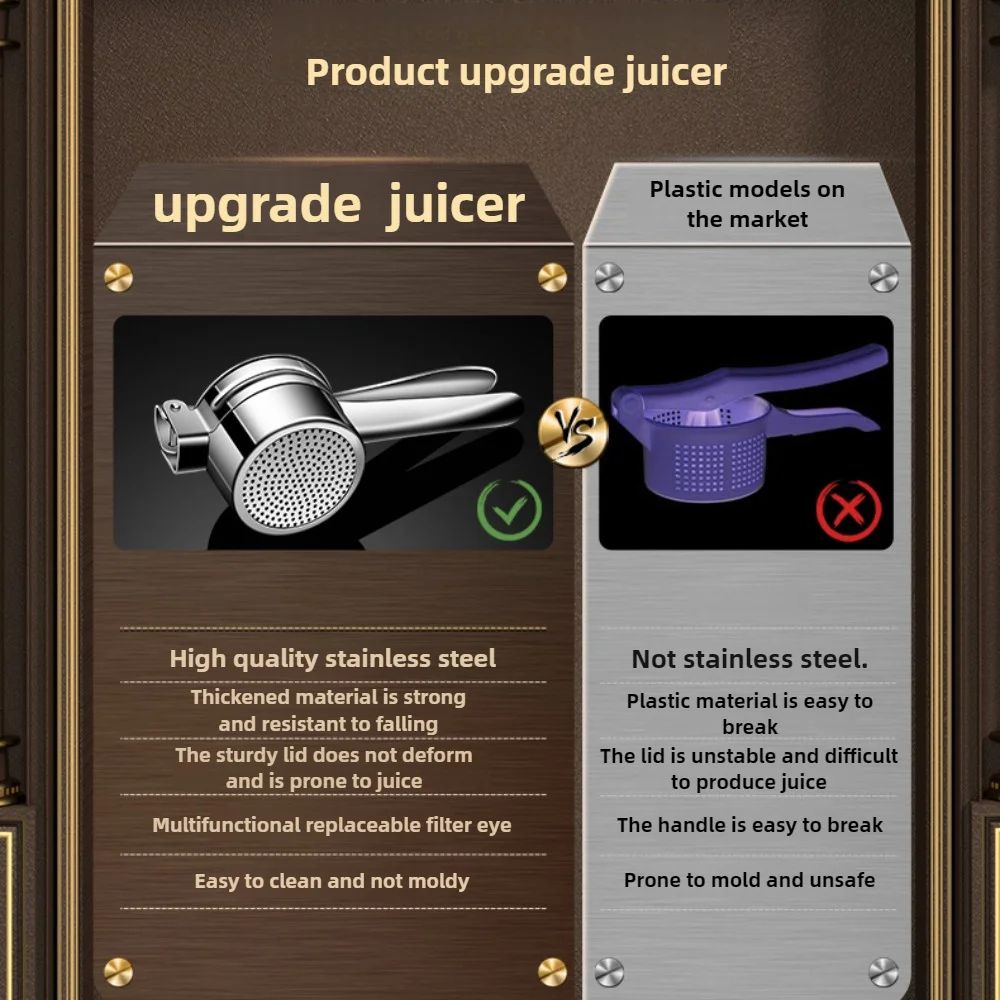 Heavy Duty Stainless Steel Masher And Ricer Press For Mashed Potatoes And Purees 4