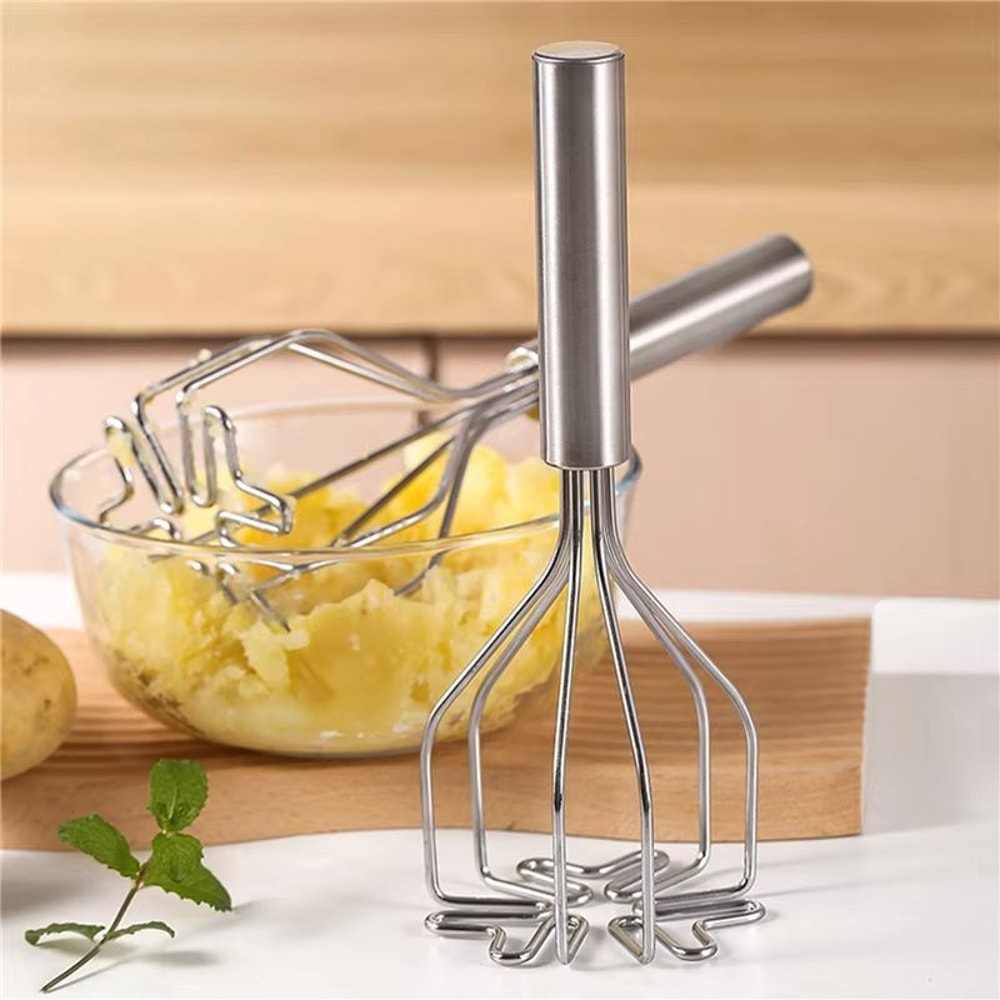 Stainless Steel Potato Ricer And Masher For Smooth Mash And Fruit Purees 0