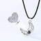 Magnetic Couple Matching Necklace Set With I Love You Projection Pendant 2