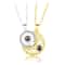 Magnetic Couple Matching Necklace Set With I Love You Projection Pendant 6
