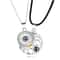 Magnetic Couple Matching Necklace Set With I Love You Projection Pendant 7