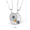Magnetic Couple Matching Necklace Set With I Love You Projection Pendant 8