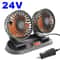 360 Adjustable TripleHead Car Fan 2Speed USB12V24V Silent Air Circulation Fan 9