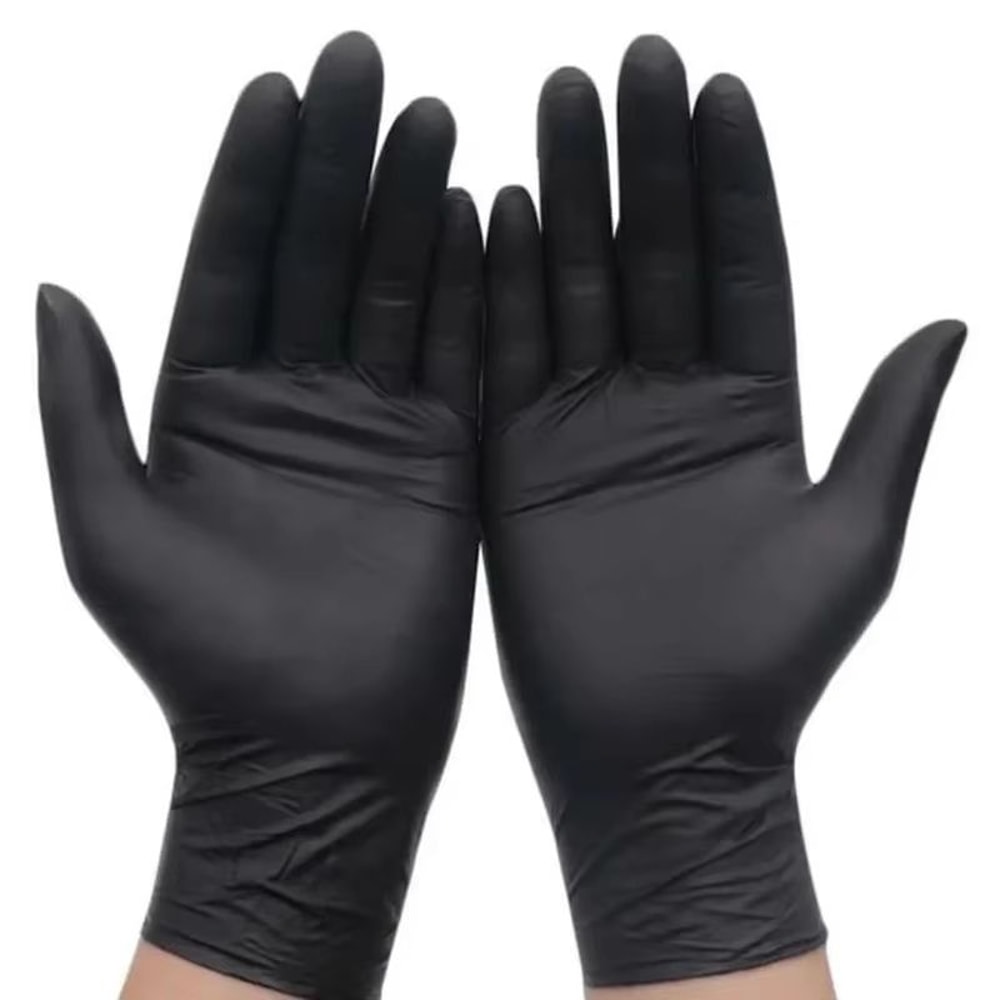 Disposable Black Nitrile Gloves 2050100Pack PowderFree LatexFree 6