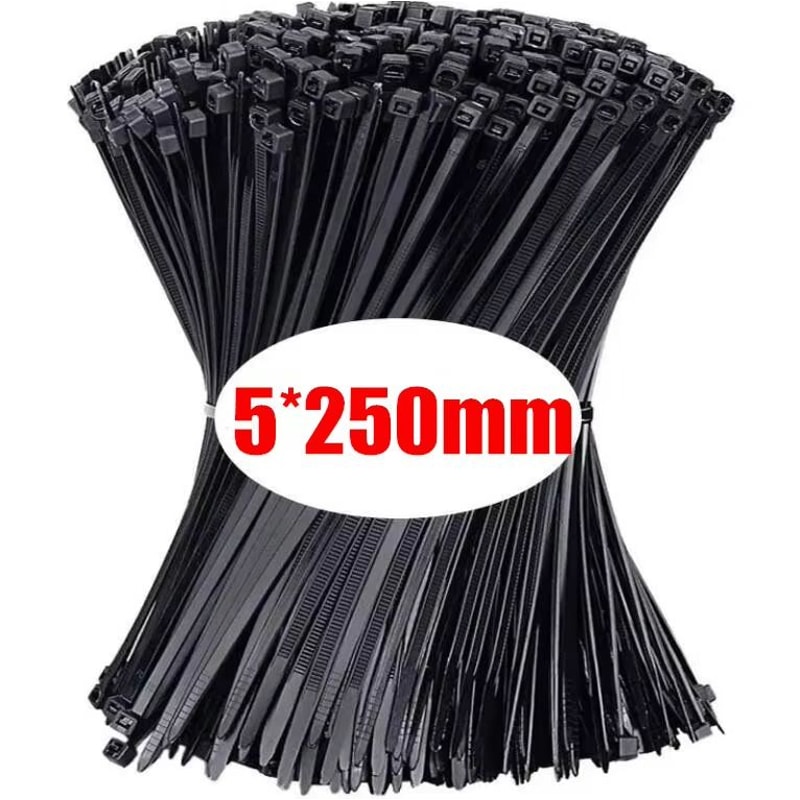 Wholesale Plastic Nylon Cable Ties 500100 Pcs SelfLocking Adjustable Wire Fastening Straps 9