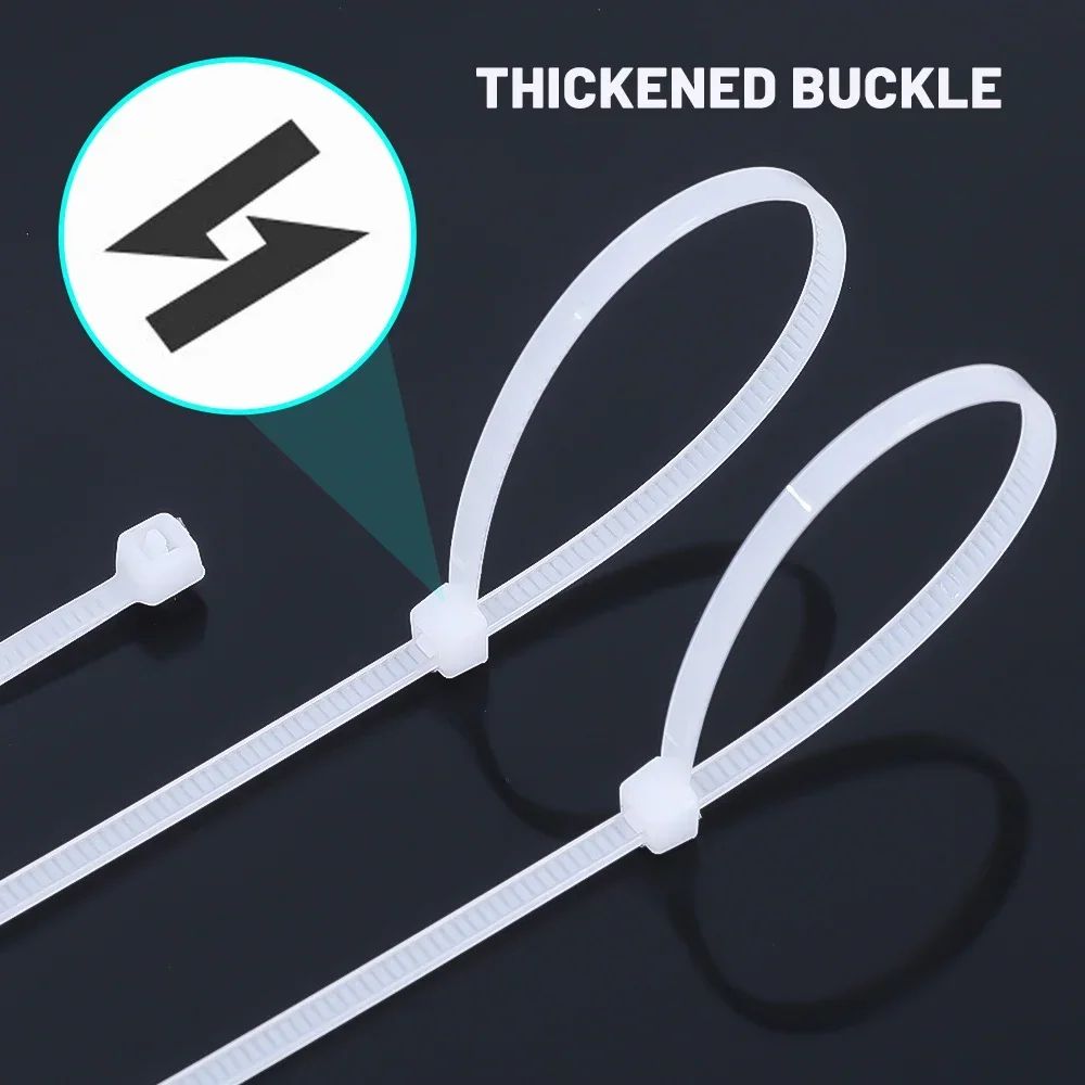 Wholesale Plastic Nylon Cable Ties 500100 Pcs SelfLocking Adjustable Wire Fastening Straps 4