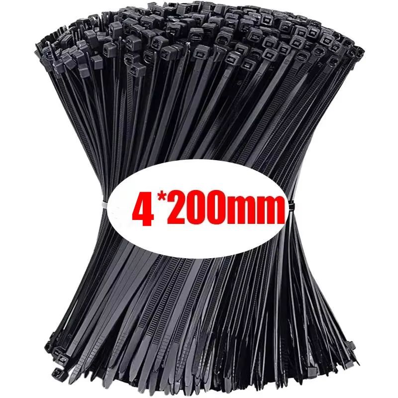 Wholesale Plastic Nylon Cable Ties 500100 Pcs SelfLocking Adjustable Wire Fastening Straps 8