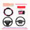 PU Carbon Fiber Leather Steering Wheel Cover For 145 15 In Cars No Inner Ring 1
