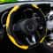PU Carbon Fiber Leather Steering Wheel Cover For 145 15 In Cars No Inner Ring 13