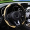 PU Carbon Fiber Leather Steering Wheel Cover For 145 15 In Cars No Inner Ring 18