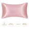 JuwenSilk Mulberry Silk Pillowcase Standard Queen Natural Silky Satin Pillow Cover 7