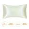 JuwenSilk Mulberry Silk Pillowcase Standard Queen Natural Silky Satin Pillow Cover 8