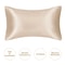 JuwenSilk Mulberry Silk Pillowcase Standard Queen Natural Silky Satin Pillow Cover 11