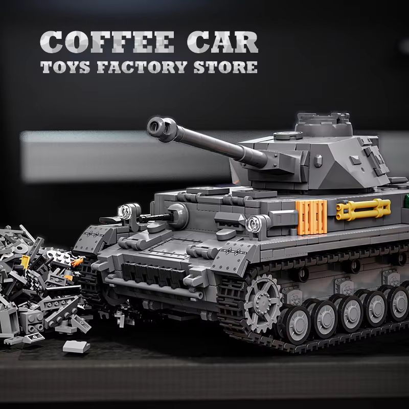 Germany Military Medium Tank IV MOC Bricks Building Blocks Model WW2 Panzer Toy For Adults And Kid 1