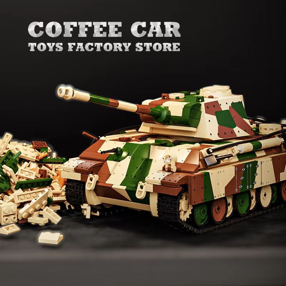 Germany Military Medium Tank IV MOC Bricks Building Blocks Model WW2 Panzer Toy For Adults And Kid 3