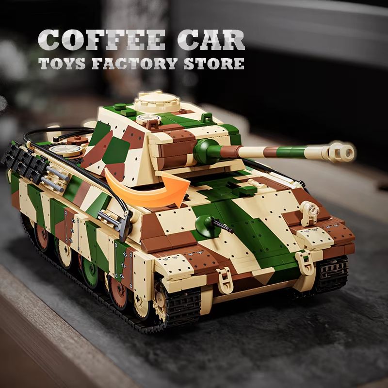 Germany Military Medium Tank IV MOC Bricks Building Blocks Model WW2 Panzer Toy For Adults And Kid 4