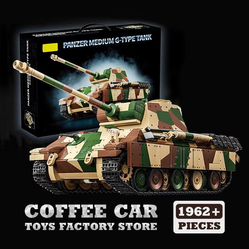 Germany Military Medium Tank IV MOC Bricks Building Blocks Model WW2 Panzer Toy For Adults And Kid 8