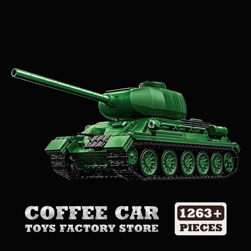 Classic Heavy Tank KV2 MOC Bricks Building Blocks Set WW2 Military Model For Kids And Adults 12