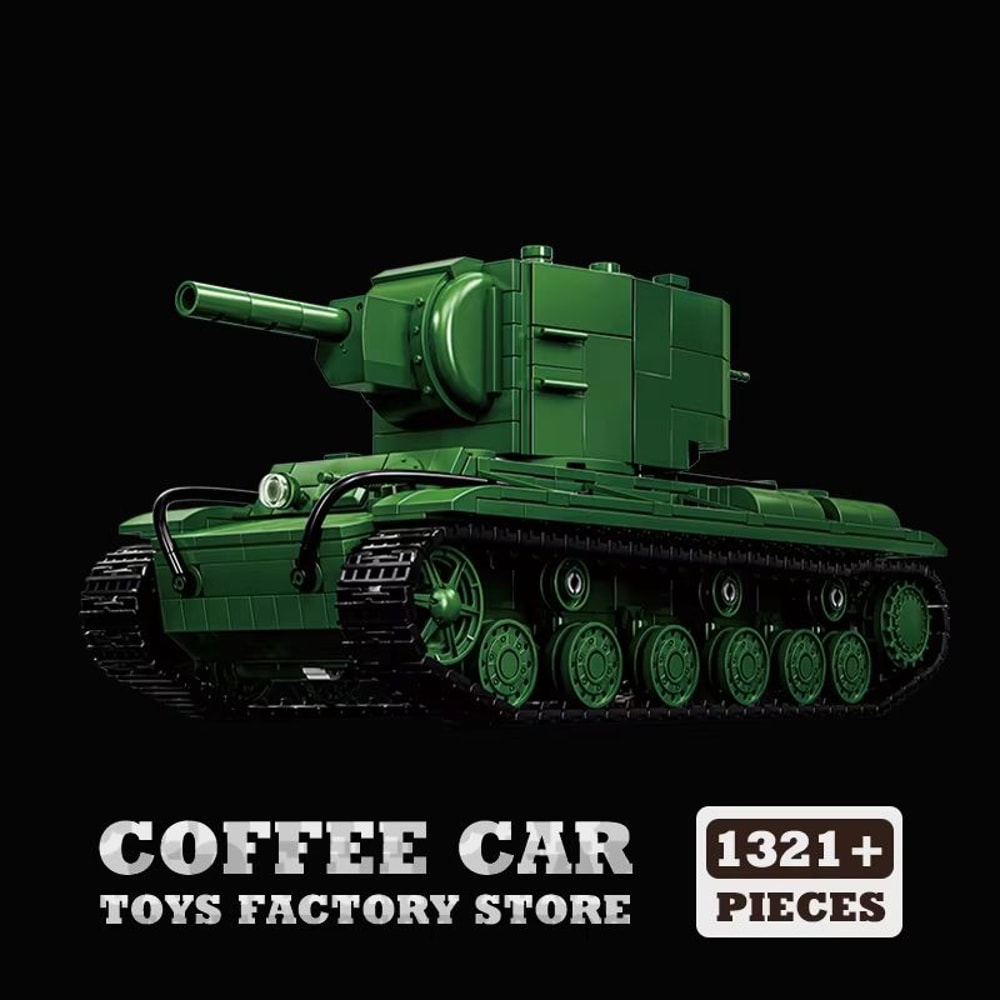 Classic Heavy Tank KV2 MOC Bricks Building Blocks Set WW2 Military Model For Kids And Adults 8