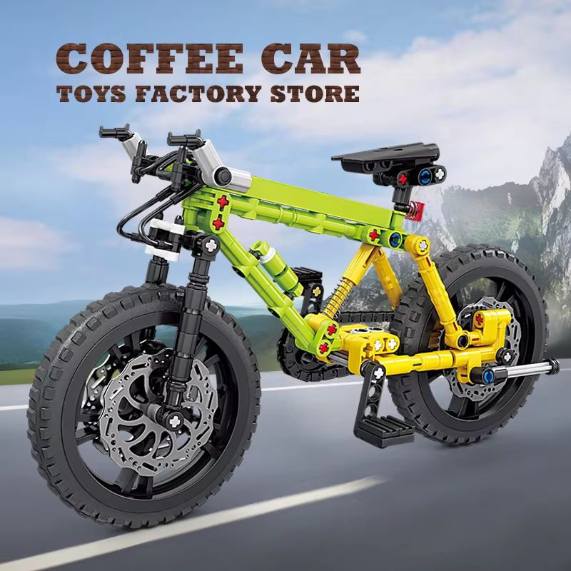 Technology Mountain Bike MOC Blocks Building Set OffRoad Bicycle 3D Bricks Toy For Kids And Adults 1