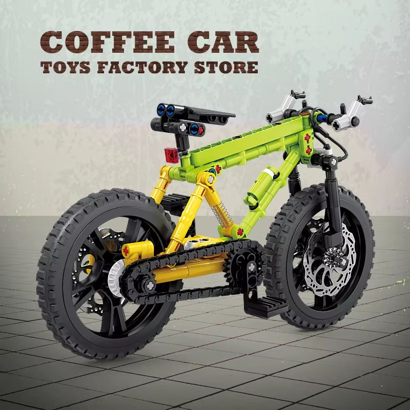 Technology Mountain Bike MOC Blocks Building Set OffRoad Bicycle 3D Bricks Toy For Kids And Adults 3