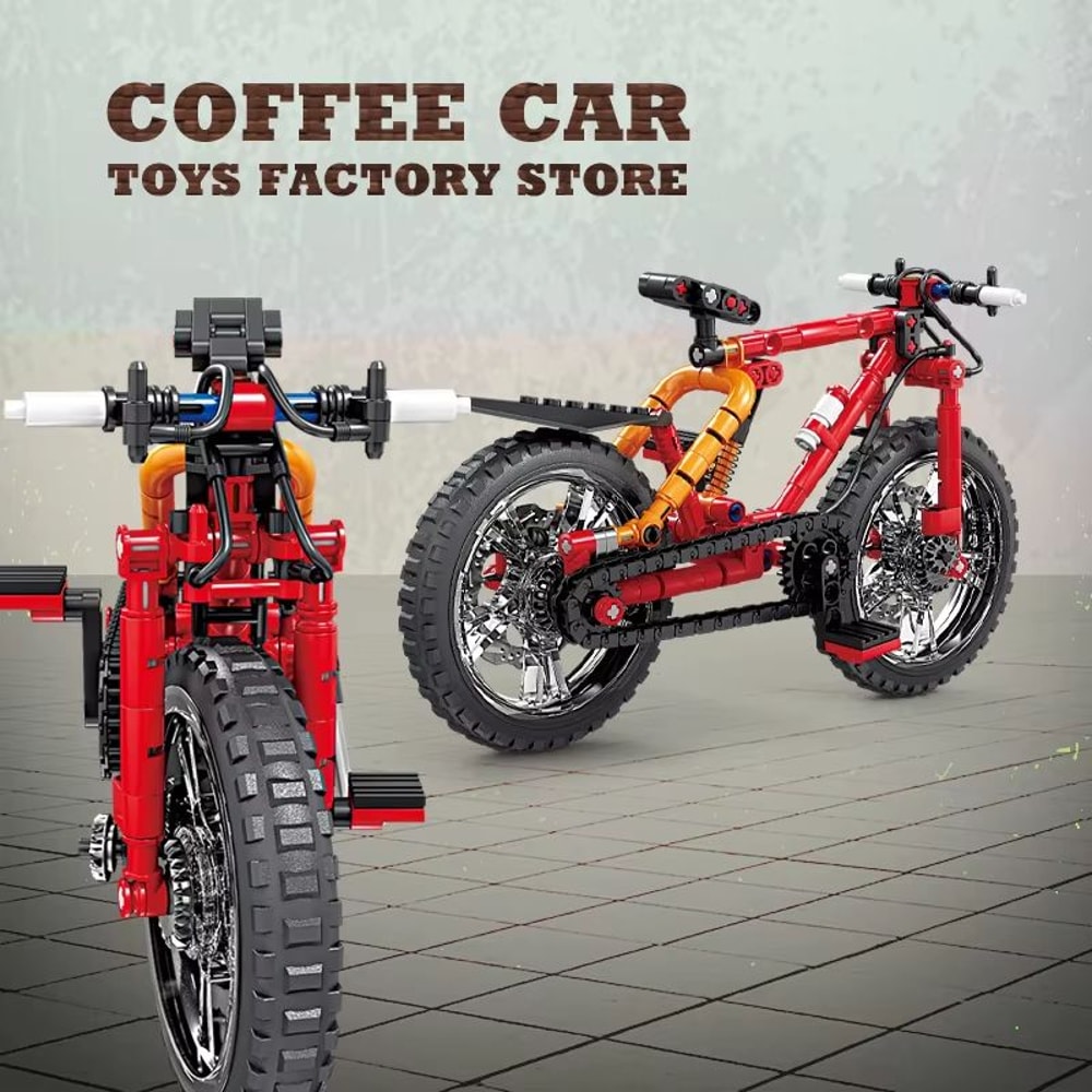 Technology Mountain Bike MOC Blocks Building Set OffRoad Bicycle 3D Bricks Toy For Kids And Adults 4
